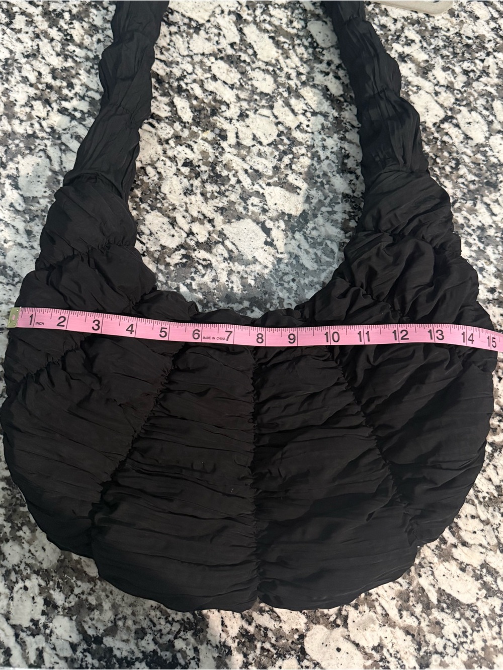 COS quilted shoulder crossbody black zipper bag - Picture 5 of 7